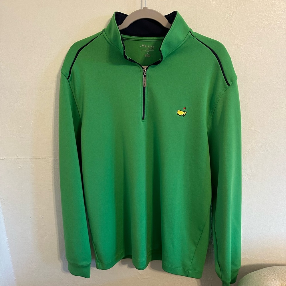 Masters Augusta National Green Quarter Zip Pullover | Gift Shop Exclusive | L